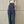 Load image into Gallery viewer, Bow-Patterned Denim Overalls