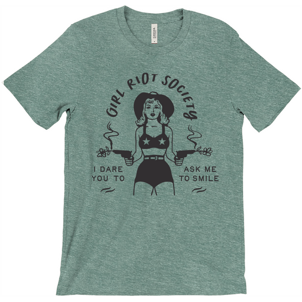 Girl Riot Society - No Chapter - Heather T Shirt