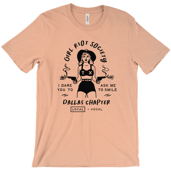 Girl Riot Society - Dallas Chapter - Heather T Shirt