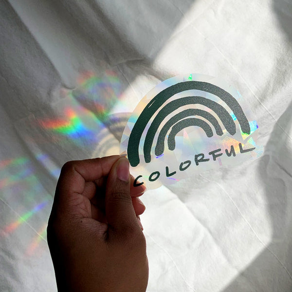 Colorful Rainbow Suncatcher Decal Sticker - 1
