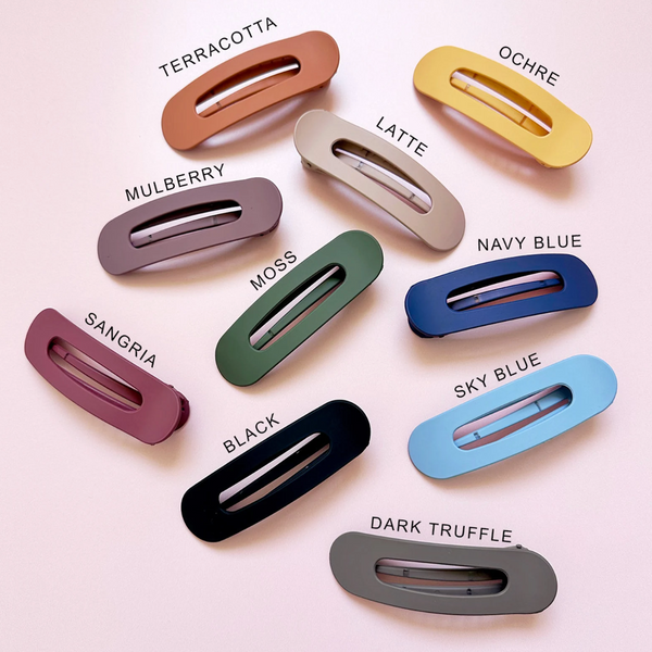 Jumbo Matte Lay Flat Hair Clips - 2