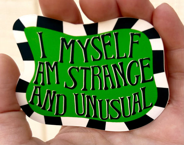 Strange and Unusual Sticker - 1