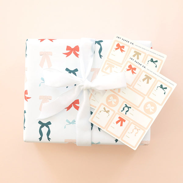 Bows Gift Sticker Sheet, Set of 2 - 2