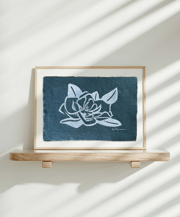 'Magnolia' Linocut Print - 1
