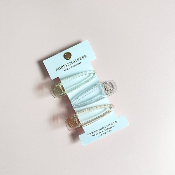 Large Translucent Mixed Pastel Clip Set - 1