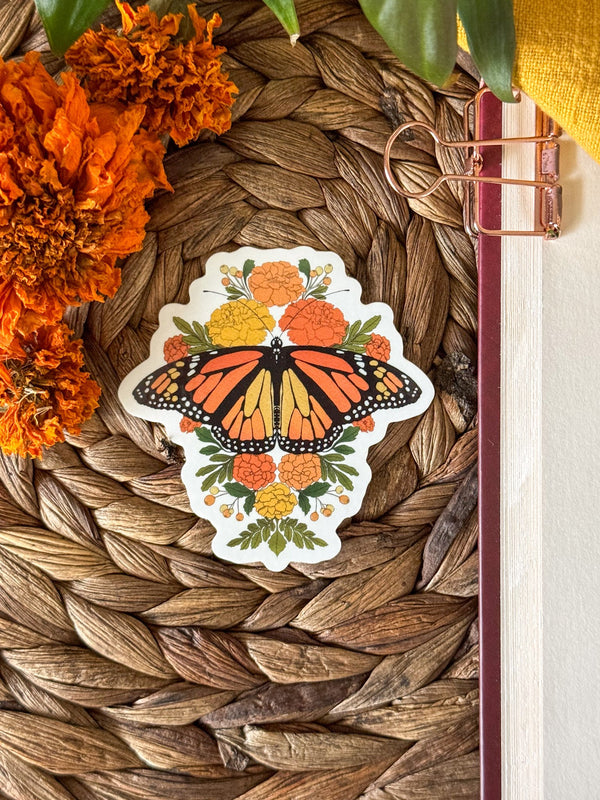 Monarch Butterfly Sticker - 2