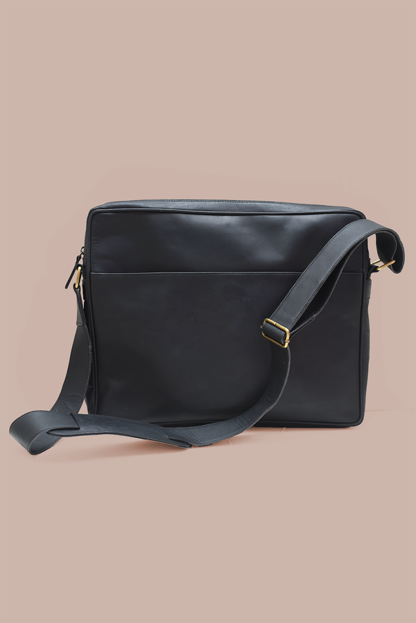 Leather Laptop Satchel - 4
