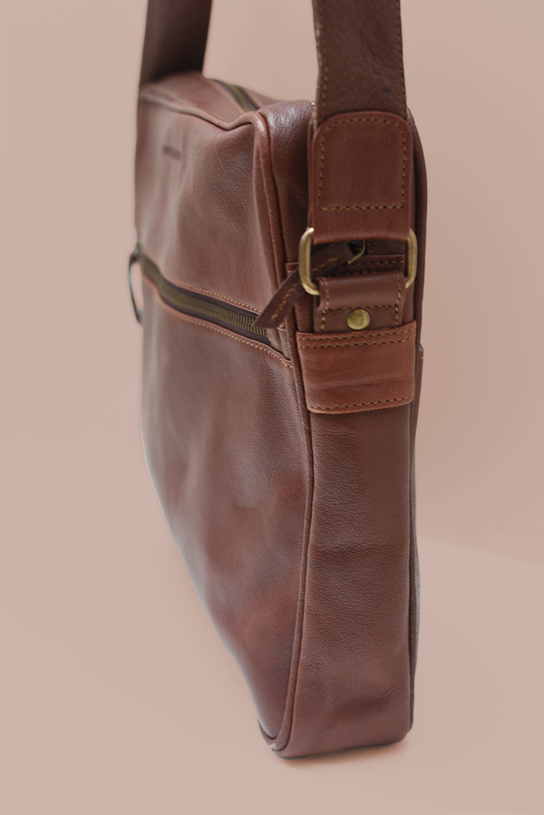 Leather Laptop Satchel - 10