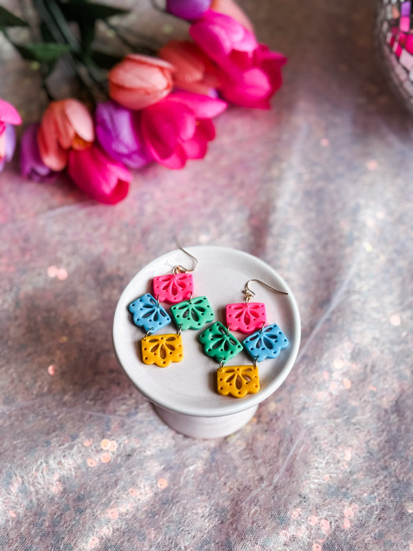 Papel Picado Earrings - 1