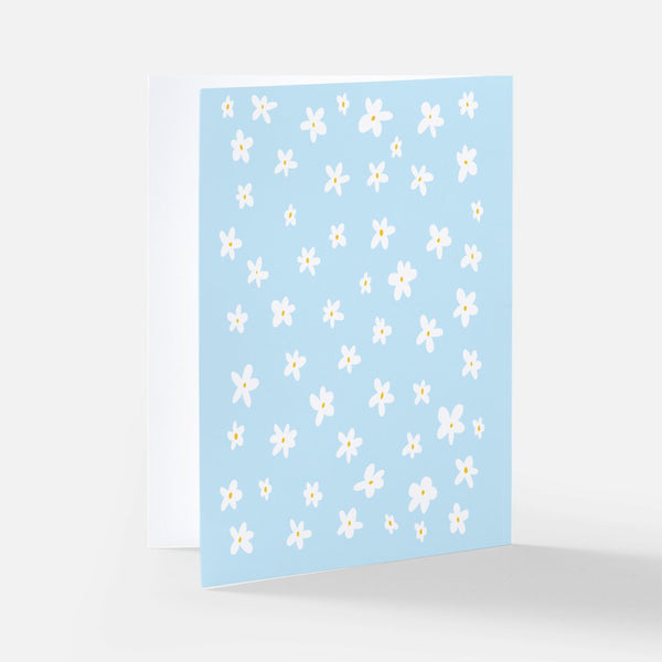 Daisies in Bloom! Blue Greeting Card - 2