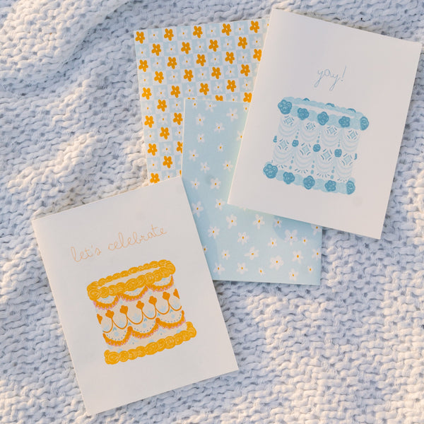 Daisies in Bloom! Blue Greeting Card - 4