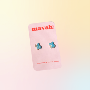 Texas Turquoise Stud Earrings - 1