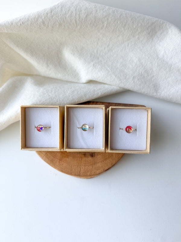 Washi Dome Rings