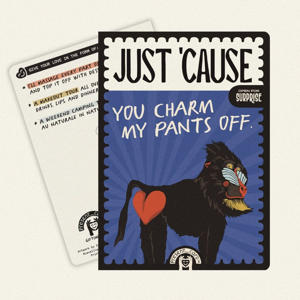 PresentCard™ Just 'Cause You Charm My Pants Off Anniversary Card