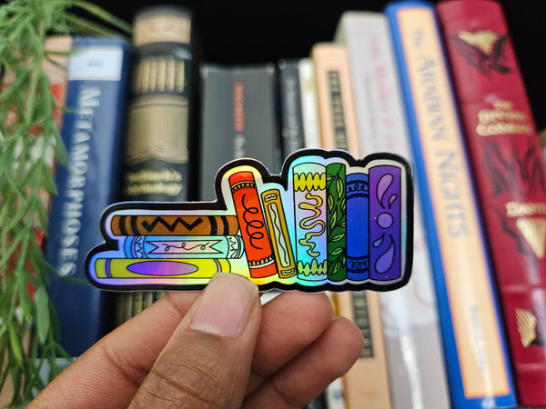 Pride Bookstack Sticker