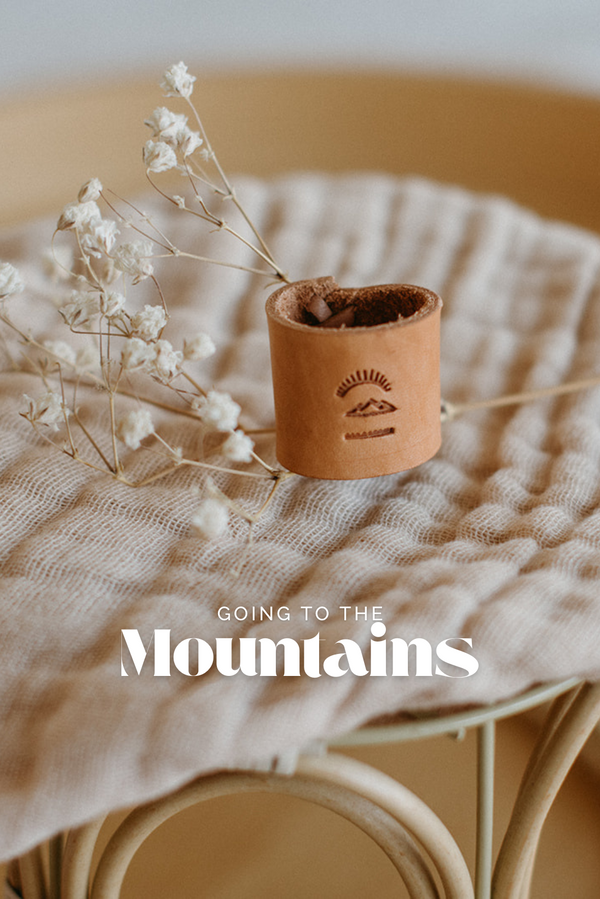 Hand-Stamped Leather Bandana Cuff