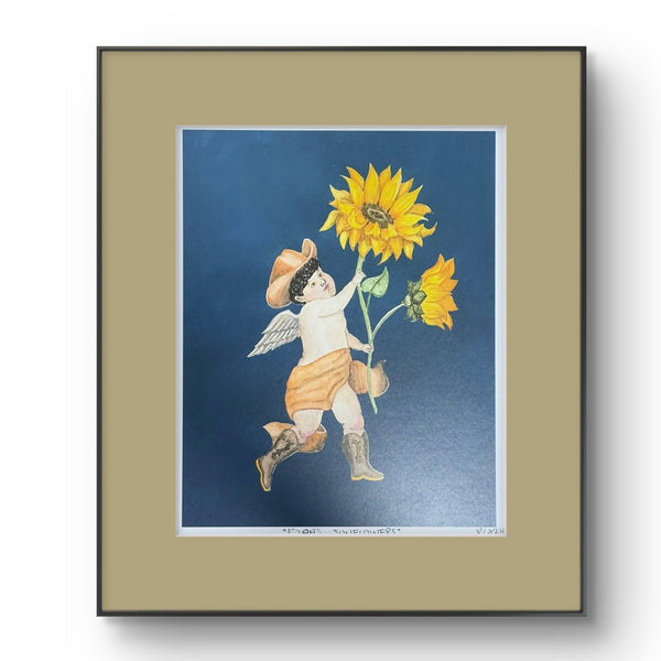 Ezra’s Sunflowers Art Print