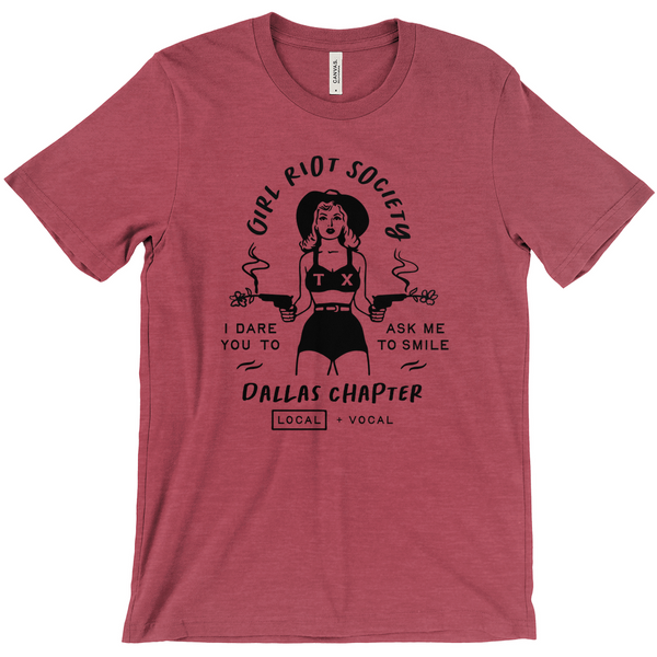 Girl Riot Society - Dallas Chapter - Heather T Shirt