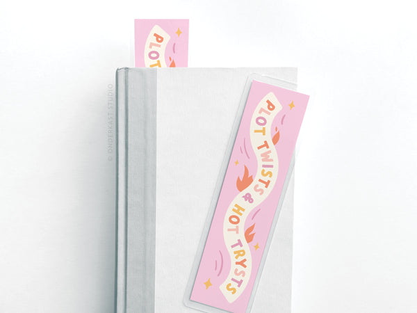 Plot Twists & Hot Trysts Laminated Bookmark – DS