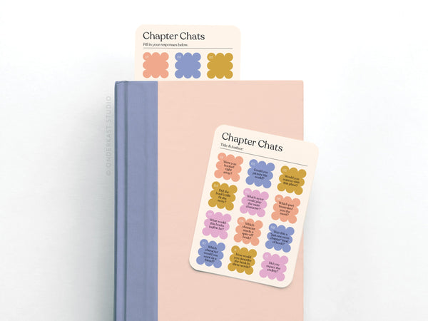 Chapter Chats Book Review Card Set