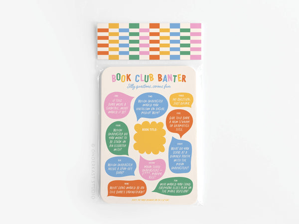 Book Club Banter Book Review Card Set