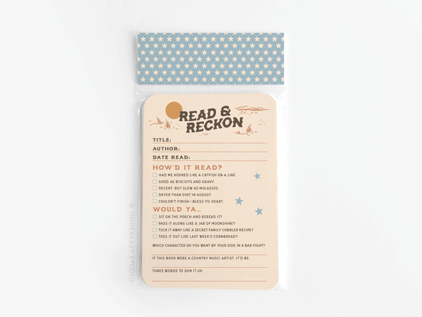 Read & Reckon Book Review Card Set