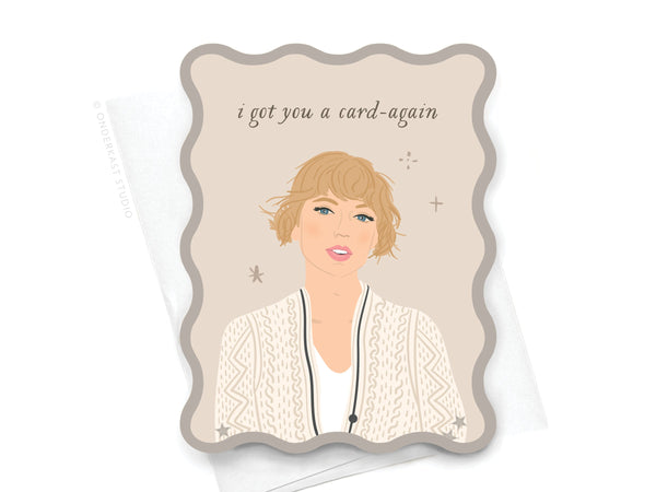 Wavy Die Cut TS Folklore Notecard