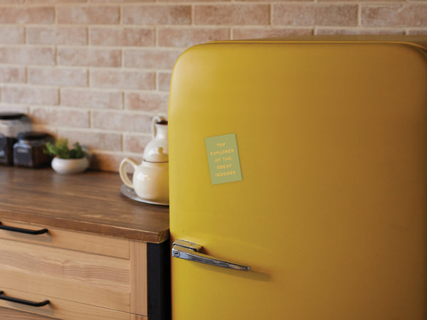 Explorer of the Great Indoors Refrigerator Magnet