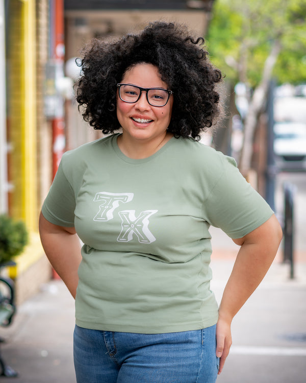 Texas (TX) Tee - Artichoke Green
