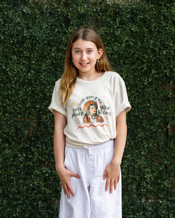 "Mind Your Biscuits" Full-Color Tee