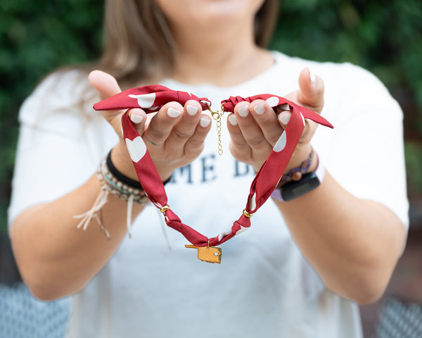 Scarf Charm Necklace - Oklahoma