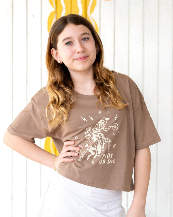 "Riot or Die" Crop Tee