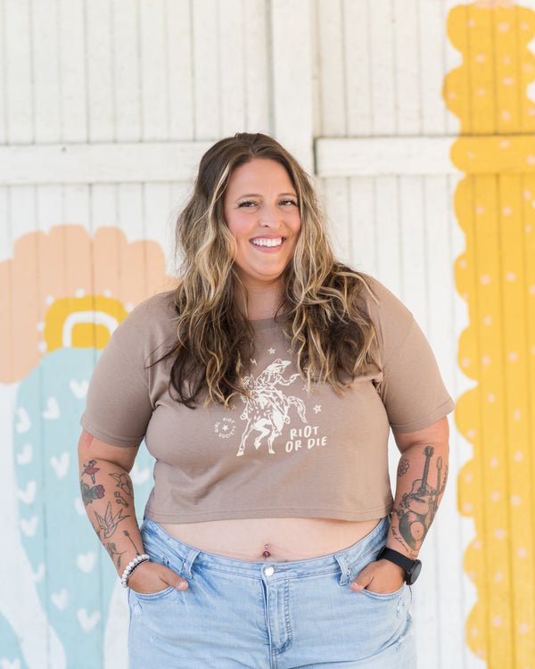 "Riot or Die" Crop Tee