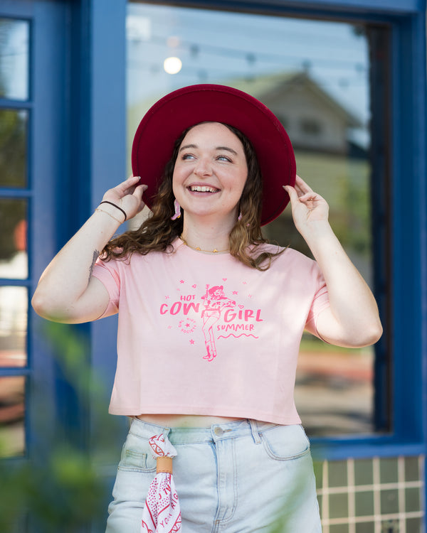 "Hot Cowgirl Summer" Crop Tee