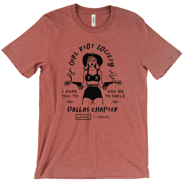 Girl Riot Society - Dallas Chapter - Heather T Shirt