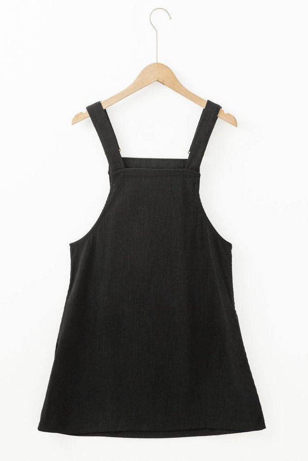 Alexis Front Pockets Corduroy Overall Dress