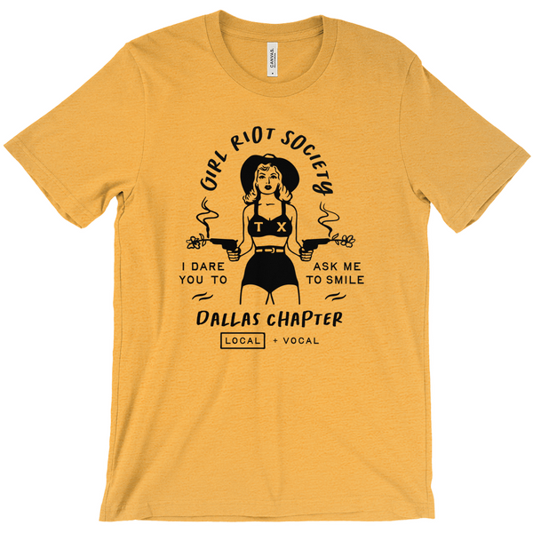 Girl Riot Society - Dallas Chapter - Heather T Shirt