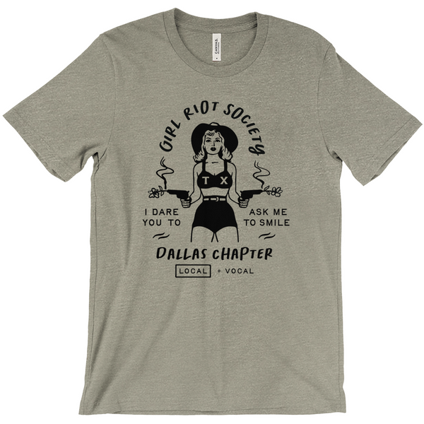 Girl Riot Society - Dallas Chapter - Heather T Shirt