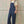 Load image into Gallery viewer, Bow-Patterned Denim Overalls