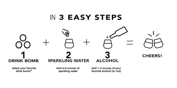 6 Pack Pretty & Pink Cocktail Drink Bomb™