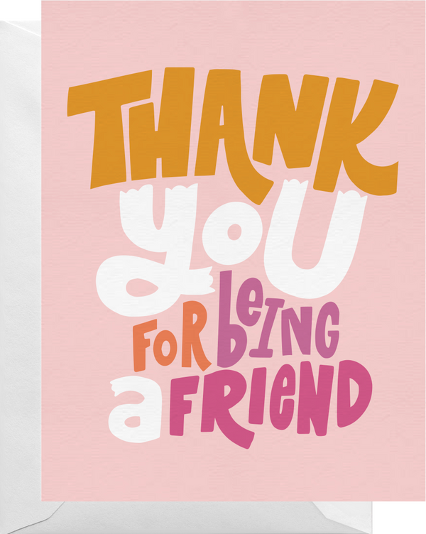 Thank You Friend Card - 1