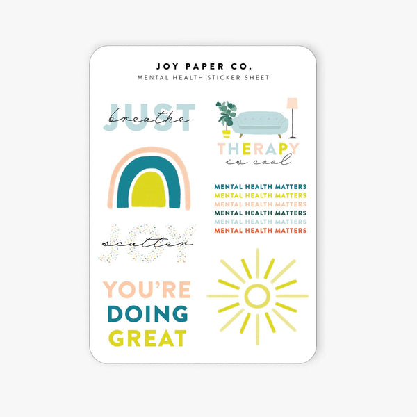 Mental Health Sticker Sheet - 1