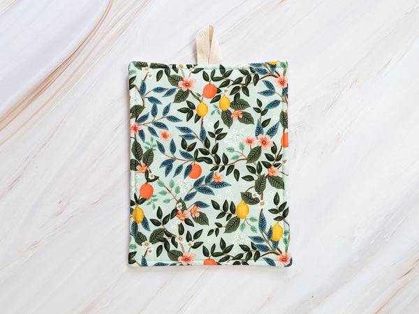 Citrus Grove Mint Rifle Paper Co Pot Holder - 1