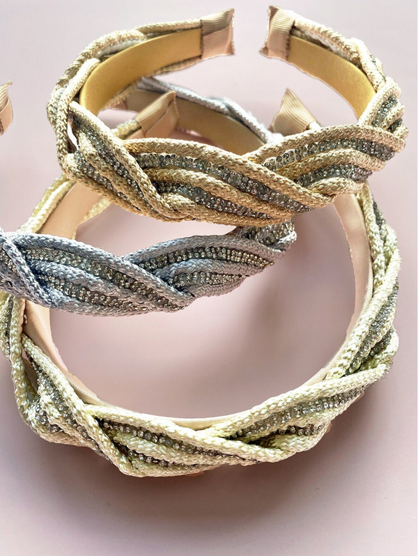 Rhinestone Jeweled Holiday Headband - 1