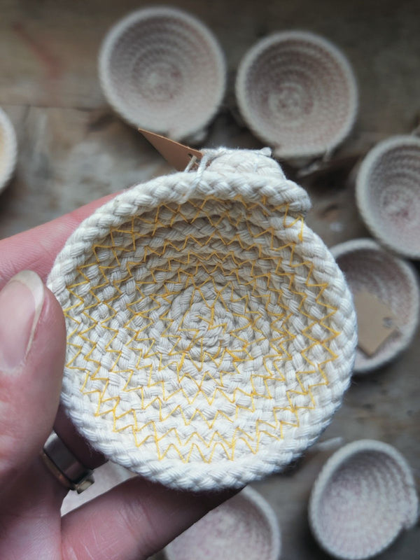 Tiny Cotton Rope Bowl - Multiple Colors - 10