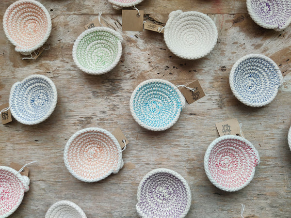 Tiny Cotton Rope Bowl - Multiple Colors - 11