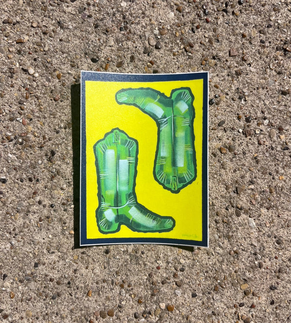 Mylar Balloon Boot Sticker - 3