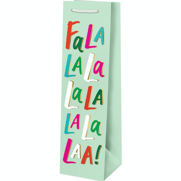 Falala Foil Christmas Wine Gift Bag