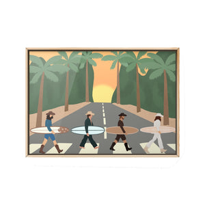 Surfer Beatles Abbey Road Print - 1