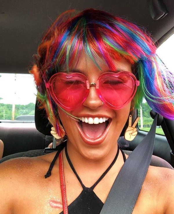 Peace Sign Hoop Earrings - 2